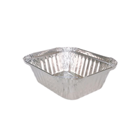 Petit récipient alimentaire jetable en aluminium avec couvercle en carton, boîte à lunch en feuille d'aluminium, emballage à emporter écologique, approvisionnement en usine