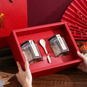 Custom Logo Red Kraft Paper Chili Beef Sauce <b>Gift</b> <b>Box</b> Wholesale - Product Image 4