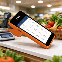 Caisse enregistreuse mobile portable de 5,45 pouces, Android MT8766V, écran tactile capacitif, terminal de paiement NFC POS, système de paiement, garantie d'un an