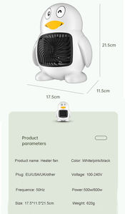 110V 220V Warmer Hot air Ptc Fan 500/800w Foot Table Desk <strong>Portable</strong> Mini Room Ptc Electric Fan <strong>Heaters</strong> - Product Image 3