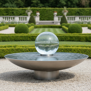 <span class=keywords><strong>Fontaine</strong></span> d'<span class=keywords><strong>eau</strong></span> décorative extérieure en métal irrégulier avec éclairage LED, installation facile, vente en gros personnalisée pour les distributeurs - Product Image 1