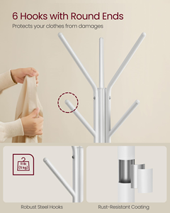 Cactus Tree Shaped Metal Corner Coat <b>Rack</b> Floor Free Standing Hat Hanger Hanging Stand Coat <b>Rack</b> - Product Image 4