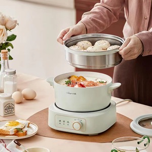 หม้อไฟฟ้าลิตเติ้ลแบร์ 2.5 ลิตร หม้ออเนกประสงค์พร้อมซึ้งนึ่ง สำหรับใช้ในบ้านและหอพัก - Product Image 1