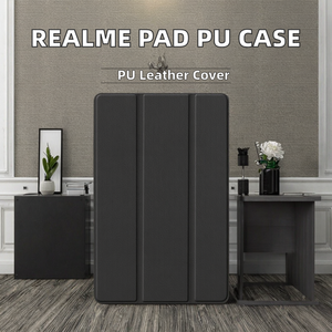 Funda de Cuero PU Tri-Plegable para <span class=keywords><strong>Realme</strong></span> <span class=keywords><strong>Pad</strong></span> de <span class=keywords><strong>10.4</strong></span> Pulgadas 2021, Magnética, Delgada, Venta al por Mayor de Fábrica - Product Image 2