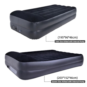 ที่นอนลมเป่าลม Avenli รุ่นโมเดิร์น ทำจาก PVC พร้อมหมอนในตัวและปั๊มลมไฟฟ้า เตียงพกพาสำหรับใช้ในบ้านและสวนสาธารณะ - Product Image 3