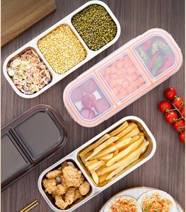 Takeaway leakproof thép không gỉ 3 ngăn hộp Snack với nắp 600ml chia gia vị Hộp Ăn Trưa hộp cho trẻ em người lớn - Product Image 5
