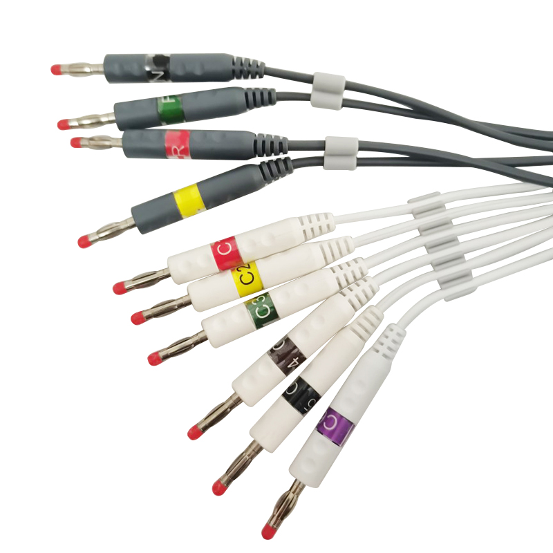 zoncare 10 Lead EKG Cable with banana 4.0 36pin