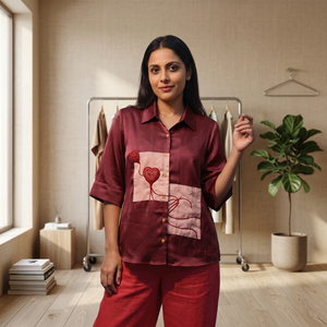 Chemise légère boutonnée pour femme avec tissu respirant pour un look chic décontracté Achetez directement auprès du fournisseur - Product Image 3