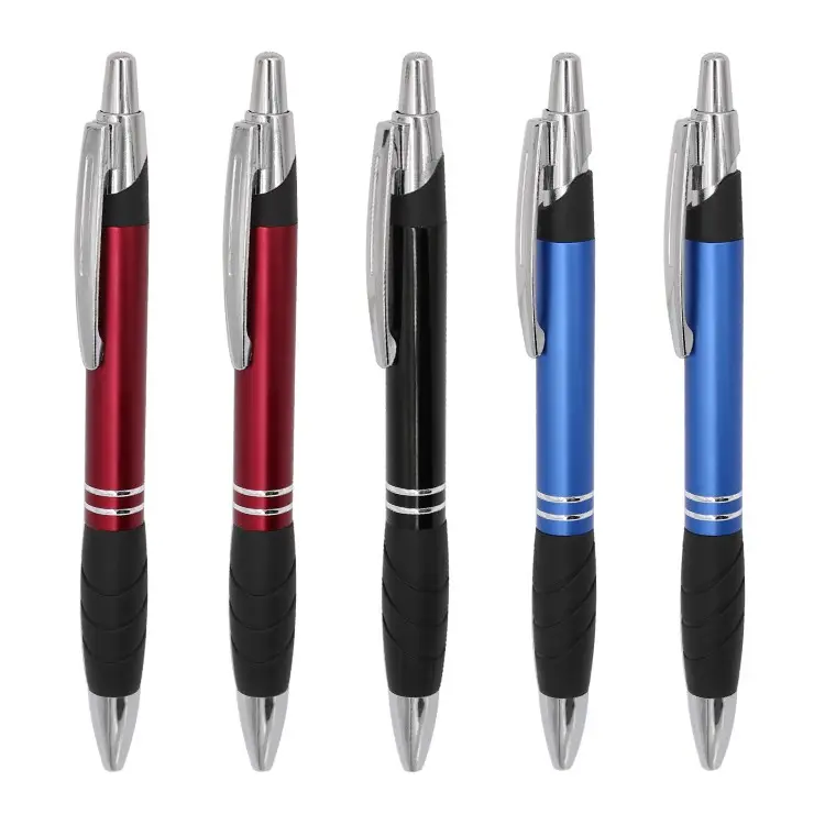 Promotional ballpen metal pen Metal Body Ballpoint Pens With Soft Grip