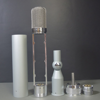 Microphones à tube AKG C12 argentés en gros, corps de microphone DIY, coque de microphone givrée, projets de microphone à tube, diffusion, enregistrement en studio, mise à niveau