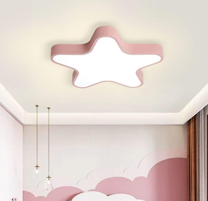 Pépinière Lumière Moderne Rose Bleu Étoile Bébés Enfants Enfants <span class=keywords><strong>Chambre</strong></span> <span class=keywords><strong>Chambre</strong></span> Filles Garçons Led Plafonnier Luminaires Plafonniers - Product Image 1