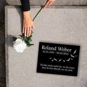 Personalizzato umano pietre commemorative, granito giardino di pietra doni per qualcuno <span class=keywords><strong>che</strong></span> ha perso una persona cara, o animale domestico, cane, gatto - Product Image 2