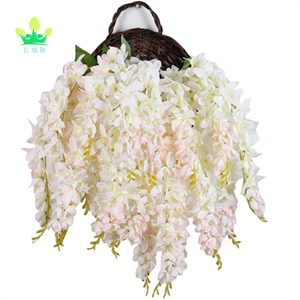 Guirlande de glycines artificielles en soie, 1 pièce, fausse fleur, pour un mariage, pour la maison - Product Image 5