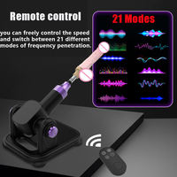 Machine sexuelle automatique, gros godemichet, machine d'amour, pistolet de masturbation, pour couple et hommes, vitesse réglable, silicone ABS, étanche 21