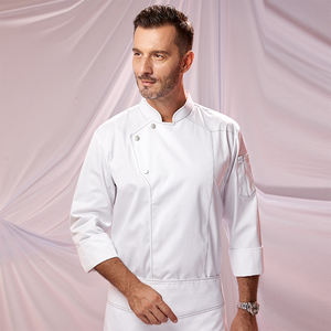 Long Sleeve Chef Work <b>Clothes</b> Woven Fabric Autumn Winter Hotel Catering Restaurant Kitchen Uniforms <b>for</b> Bar Restaurant - Product Image 5
