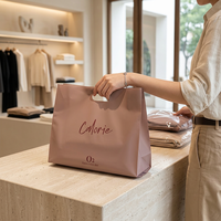 Sacs en plastique pour courses, sacs cadeaux pour emballer et transporter, sacs en plastique HDPE réutilisables avec poignées