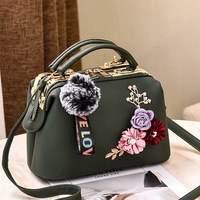 SH0491 NOUVEAU YCH Sac à main tendance pour femme en cuir PU vintage de haute qualité, motif floral de créateur, fermeture ouverte, polyester, petit prix