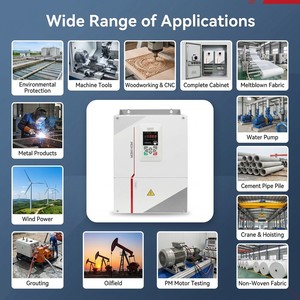 220V เฟสเดียว ถึง 380V 3 เฟส VFD 30-37kW ไดรฟ์ AC ตัวแปลงความถี่ ไดรฟ์ปรับความเร็วรอบสำหรับคอมเพรสเซอร์ - Product Image 2
