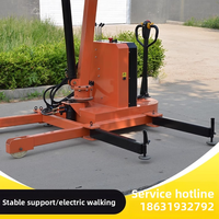 Nouvelle grue mobile hydraulique électrique entièrement automatique pour métaux, petite grue de levage rotative montée de 1 à 2 tonnes, 110 V, 6 m/min, garantie 1 an
