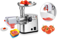 Hachoir à viande électrique, prix compétitif, haute qualité, hachoir à viande automatique pour la maison, trancheuse en acier inoxydable, 1800W, silencieux