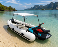 Bateau pneumatique motorisé de qualité supérieure pour jet ski, stable, léger, en PVC, pour le surf et la dérive, durable, à vendre