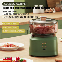 Mini hachoir électrique sans fil 350 ml, recharge USB, presse-ail, hachoir à viande, trancheuse à légumes, gadget de cuisine