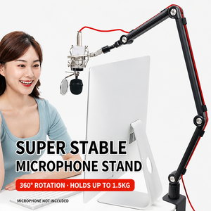 Boxiang 18Y Factory – Bras de micro en aluminium robuste avec gestion de câbles intégrée pour SM7B, studio, podcast, OEM, vente en gros - Product Image 1