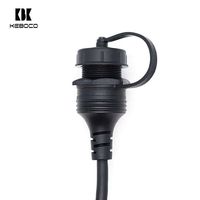 Cable de Extensión USB 3.0 a Prueba de Agua de 0.3M 1M, Macho a Hembra, Montaje en Panel, Blindaje Trenzado, Material de PVC, para Escáner de Código de Barras de Computadora
