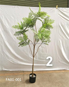 Planta verde artificial <span class=keywords><strong>Jacaranda</strong></span> planta en maceta interior sala de estar Oficina Hotel decoración planta biónica bonsái - Product Image 4
