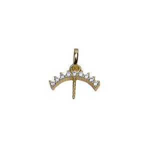 Pendentif en argent S925 minimaliste pour femme avec plateau vide pour perle de 12-13 mm, accessoires de bijouterie semi-finis 4057 - Product Image 5