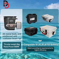 Propulseur de direction servo DD Y02D avec batterie B1 36Ah 100min, poussée de 10,5 kg, 450W, télécommande Bluetooth, régulateur de vitesse, scooter de plongée