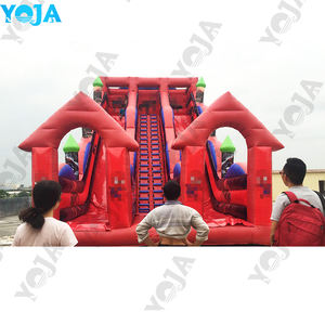 Château gonflable commercial super résistant en PVC avec toboggan et souffleur d'air pour événements publics - Product Image 5