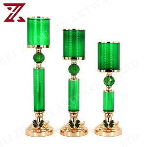 Design créatif de luxe <span class=keywords><strong>intérieur</strong></span> bureau verre artisanat vert ornements pot de bonbons <span class=keywords><strong>décoration</strong></span> de la <span class=keywords><strong>maison</strong></span> - Product Image 1