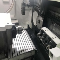 Mesin Bubut CNC Profesional Kecepatan Tinggi SC385 Horizontal Flat Bed Kontrol Fanuc Tugas Sedang Twin Spindle