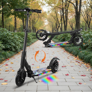<span class=keywords><strong>Trottinette</strong></span> à Roues Doubles Pliable en Alliage d'Aluminium Personnalisée Pro <span class=keywords><strong>Freestyle</strong></span> avec Lumières pour Enfants - Product Image 1