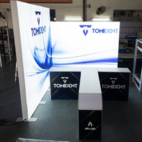 Offre Spéciale chine vente en gros usine Portable Seg exposition de stand de salon avec comptoir de Promotion de tissu
