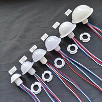 Lumière à pixels programmable de 33 mm, étanche, en forme de champignon, pour carnaval, grande roue, parc d'attractions, décoration de Noël et de fêtes