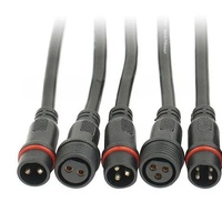 QUANWEI Connecteur étanche M8 M10 M12 à 2, 3 ou 4 broches, mâle et femelle, pour câble de raccordement, éclairage LED, batterie, extérieur