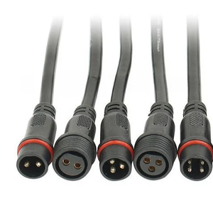 Водонепроницаемые соединители QUANWEI (2, 3, 4 контакта) M8, M10, M12: штекеры и гнезда для светодиодных лент, аккумуляторов и наружного освещения - Product Image 1