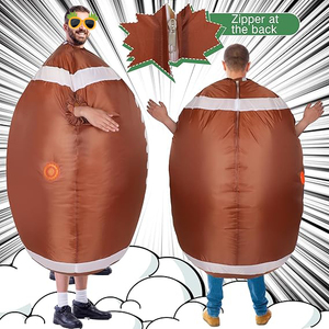 Costumes gonflables d'Halloween pour adultes, tenues amusantes, installation facile, taille unique, pour diverses compétitions, fêtes, rassemblements, occasions festives - Product Image 2