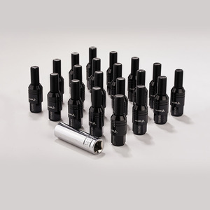 น็อตล้อ M14X1.5 28 มม. สีดำ ทำจากเหล็ก สำหรับรถยนต์ BMW Mercedes-Benz Audi - Product Image 1