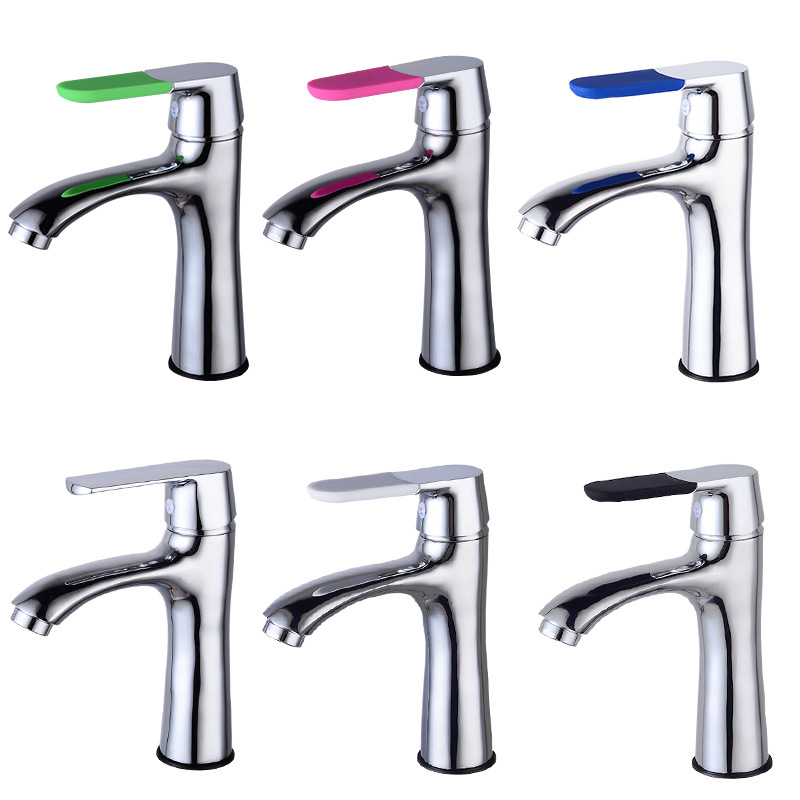 Смеситель для раковины в ванную комнату, медный смеситель для горячей и холодной воды