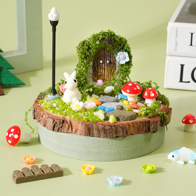 Kit de materiales para microescenario-cuento de hadas en el bosque