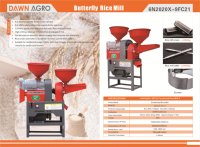 Pabrik Penggiling Padi Listrik DAWN AGRO dengan Mesin & Bantalan untuk Penggunaan Rumah Tangga Kapasitas 150kg/H Sistem Pembuangan Sekam Otomatis