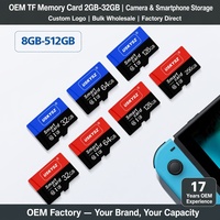 Tarjeta SD de 32 GB, 64 GB, 128 GB, Clase 10, Tarjeta de Memoria de Alta Velocidad para Cámara, Grabadora de Video, Teléfono, Logotipo Personalizado, OEM, Venta al por Mayor