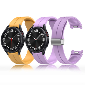 ShanHai One Click Quick Fit <span class=keywords><strong>Correa</strong></span> para <span class=keywords><strong>Samsung</strong></span> Galaxy <span class=keywords><strong>Watch</strong></span> 6 Classic 44mm <span class=keywords><strong>40mm</strong></span> 47mm 43mm <span class=keywords><strong>Correa</strong></span> de silicona para reloj de pulsera 6 <span class=keywords><strong>Correa</strong></span> - Product Image 1