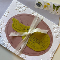 Ensemble d'invitations de mariage personnalisées, exquises, sculptées en relief et imprimées en typographie, pour une cérémonie romantique, une fête nuptiale, une célébration de mariage