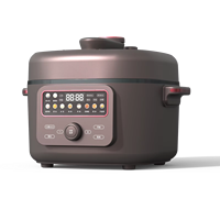 Cuisinière à pression électrique numérique 4L 1300W à réglage de pression ajustable, revêtement antiadhésif, directement de l'usine