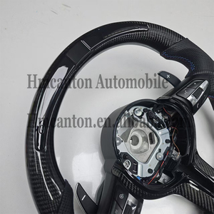 Volante in Fibra di Carbonio e Pelle con LED per BMW Serie 3 e 5, Modelli F10 F20 F30 F90 F01 F02 - Product Image 3