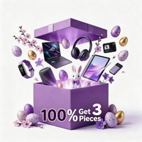 Coffret Mystère 3 Pièces Amélioré : Boîte Surprise Avancée pour la Famille et les Amis – Électronique, Montre Connectée, Haut-parleur